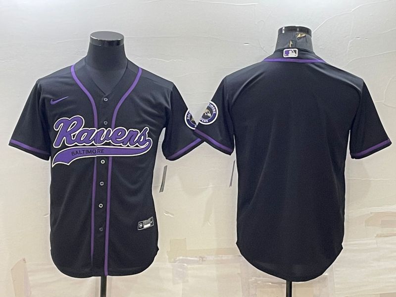Men Baltimore Ravens Blank Black 2022 Nike Co branded NFL Jerseys->baltimore ravens->NFL Jersey